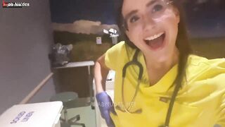 دكتوره نتالي بتصور نفسها في غرفة العمليات وهي عريانه شرمها سكس   ملط و بتلعب في في بزازها و بتشد في شعر كسها قحبه ممحونه