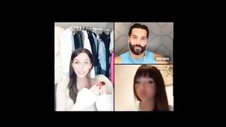 مالشرموطه الهايجه ايه خلف طالعه لايف  سكس شرمها مع عيسي الزبير و بيقولها في اللايف يلا ايه افشخي كسك الممحون تجميع شراميط